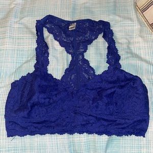 Wishlist, Medium, Royal Blue, Non- Padded, Racerback Bralette.